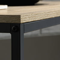 Table basse en bois moderne et durable à deux couches avec cadre en métal