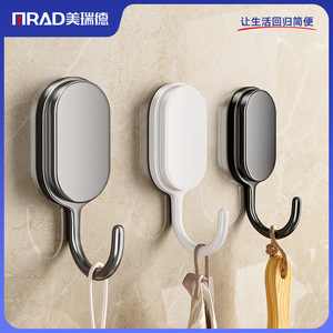 Mạnh mẽ dính chịu lực nhựa cửa phòng tắm trở lại nhà bếp tường móc không đục lỗ không đánh dấu khăn móc 5 móc - Product Image 5