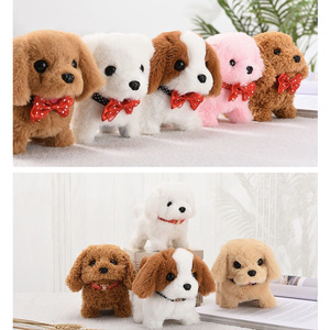 Pil işletilen yürüyüş havlayan peluş dans oyuncak köpek elektrikli peluş oyuncaklar sevimli köpek - Product Image 5