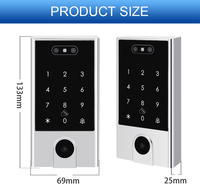 Serrure intelligente TTLock BLE WiFi étanche IP67 avec code QR, système de contrôle d'accès autonome avec clavier NFC RFID 13,56 MHz et code-barres