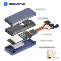 Traceur GPS pour véhicules BMW Android Auto 2G/4G avec anti-brouilleur, télécommande et câble ACC