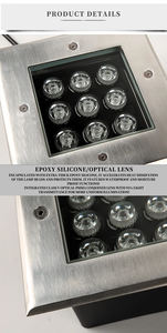 Luz Subterránea HK Factory SQ-125 DC24V Antioxidante y Duradera para Zonas Comerciales, Carreteras, Jardines Comunitarios, Personalizable en Pequeñas Cantidades - Product Image 4