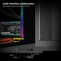 Zeromaster Gaming PC Case ATX Mid Tower Tempered Glass Computer Chassis Support 360mm Water Cooling RGB OEM ODM Factory