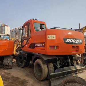 Excavatrice sur pneus populaire DOOSAN DH140W-7, excellente machine DOOSAN DH140W d'occasion, pelle sur pneus DH150W DH160W de haute qualité - Product Image 3