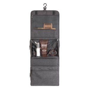 Bolsa de almacenamiento de cosméticos lavable de separación en seco y húmedo plegable impermeable de viaje Flexible multifunción de poliéster - Product Image 1