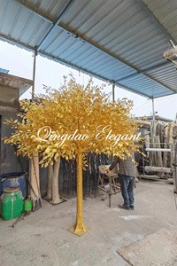 بخاخ شجرة عيد الميلاد المجيد بأقواس عيد الميلاد الذهبية شجرة السنة الصينية الجديدة قوس شجرة الذهب الاصطناعي - Product Image 3