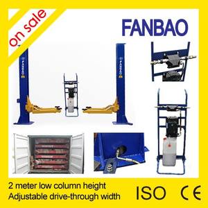 Low ceiling portabel movble otomotif 2 post <span class=keywords><strong>hoist</strong></span> <span class=keywords><strong>lift</strong></span> kualitas tinggi tiang yang dapat disesuaikan 2 post mengangkat mobil - Product Image 3