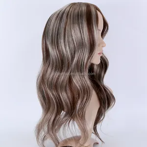 Hot Selling Ombre Balayage Human Hair Wigs Full Lace Wig For White Women 130% Density European Remy Hair Wigs