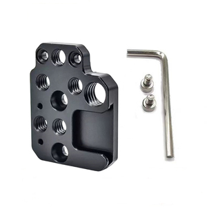 Extensión de la placa adaptadora 1/4, placa de extensión del estabilizador de zapata fría con orificio de 3/8 pulgadas para DJI <span class=keywords><strong>Ronin</strong></span> RS3/RS2/RSC2/SC/<span class=keywords><strong>S</strong></span>, placa de montaje de cardán - Product Image 1