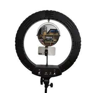 2024 prix usine populaire diffusion en direct vidéo trépied support pour téléphone photographie lumières anneau lampe avec miroir - Product Image 2