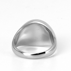 Zoryn <b>Silver</b> Tone Stainless Steel Signet <b>Ring</b> for <b>Man</b> with lion Head Embossed Detail Vintage Bold Jewelry Ideal for Daily Wear - Product Image 4