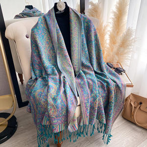 Chal de Flecos de Imitación de Cachemira de Lujo, Bufanda Larga, Mejora tu Look con Elegancia para el Vestido de Primavera - Product Image 3