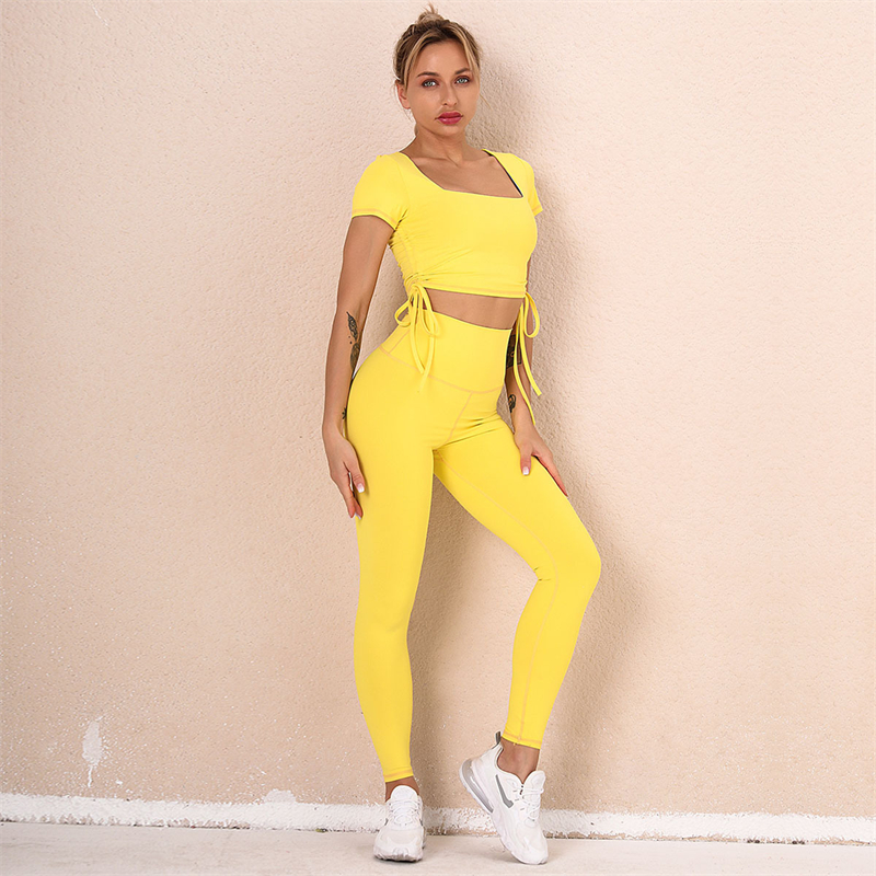 Hot Sale Yoga Set 7 colors Fashion Modern Breathable Workout Clothing Women Active Wear  hygroscopic  Popular