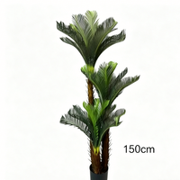 Palmier Sago Artificiel de 150 cm le Plus Vendu pour Cérémonies de Remise de Diplôme et Mariages, Plante en Pot en Plastique Écologique pour la Décoration Intérieure du Salon