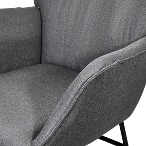 Soft Upholstered Eco-Friendly Convertible Rocking <b>Armchair</b> Modern Tufted Wingback Chair for Living Room Apartment Hotel Dining - Product Image 4