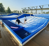 Simulateur de surf professionnel Surfstage, modèle haut de gamme, configuration double personne, piste de surf, machine de parc de surf à vendre