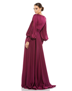 2024 Winter Elegant High Quality Luxury Women Elegant Long Satin a Line <strong>Maxi</strong> Evening <strong>Dress</strong> - Product Image 5