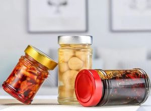 Bocal unique en verre pour cornichons Pâte de <span class=keywords><strong>boeuf</strong></span> Ketchup Sauce chili Beurre d'arachide Miel Bocaux en verre Emballage alimentaire en verre - Product Image 5