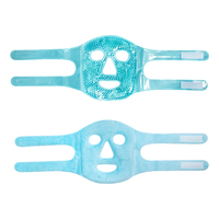 Masque facial réutilisable en gel chaud et froid pour les gonflements, les maux de tête et le soulagement post-procédure - Doux et moelleux, sangles réglables.