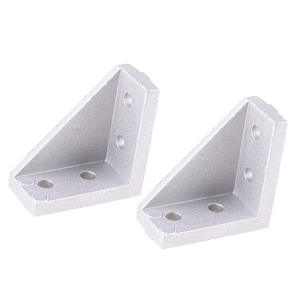 Vente en gros de supports d'angle en aluminium industriel T5 2040, alliage d'aluminium 20*40, accessoires pour porte, profilé en aluminium industriel, support d'angle - Product Image 1
