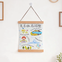 Cadre magnétique en bois pour affiches avec accessoires, kit de suspension murale en bois pour impressions sur toile, support pour photos pour la décoration intérieure