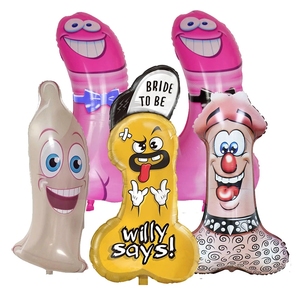 Globos para <span class=keywords><strong>Despedida</strong></span> de Soltero, San Valentín, Lencería Sexy, Globo de Aluminio con Forma de Vagina, Globo con Forma de Pene - Product Image 3