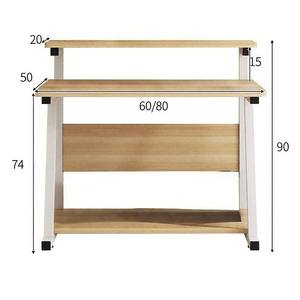 Escritorio de Computadora Portátil de Vidrio Templado de 70 cm para Dormitorio Pequeño, Estudio, Mini Escritorio Individual para Uso Doméstico, Tamaño de 60 cm - Product Image 5