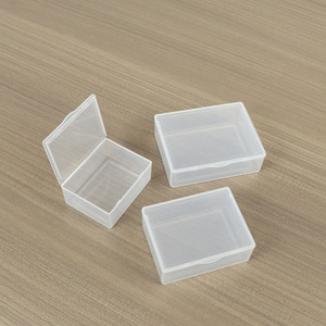 Transparent Plastic Storage Box Rectangle Covered Jewelry Electronics Parts Organizer Small Size Yiwu Origin - Product Image 3