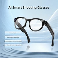 Lunettes Intelligentes avec Étui de Recharge 2000 mAh, Caméra 8MP, Traduction IA, Traduction Linguistique Mondiale ChatGPT, Lunettes Connectées 2026