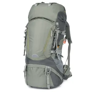 Sport Men's 60L Hiking Backpack Waterproof Oxford Hiking Climbing Outdoor Mountain Backpack Hunt With Rain Cover