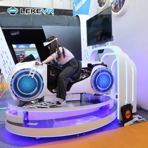 Leke <span class=keywords><strong>VR</strong></span> อุปกรณ์สวนสนุกจำลองการแข่งรถเสมือนจริงในร่ม/กลางแจ้งสำหรับรถจักรยานยนต์อาร์เคดเกม <span class=keywords><strong>VR</strong></span> ไฟเบอร์กลาส - Product Image 3