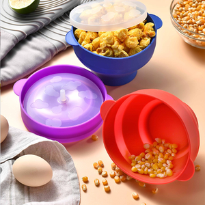 Gmi Nhỏ Có Thể Gập Lại Silicone Bỏng Ngô Bát Nhiệt Độ Cao Chịu Mài Mòn Lò Nướng An Toàn Silicone Popper Nhà Sản Xuất - Product Image 2