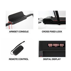 Foldable Portable Electric Mini <strong>Treadmill</strong> 0.75HP Motor <strong>Nordic</strong> Track Design LED Display 1-12km/h Speed Remote Control - Product Image 3
