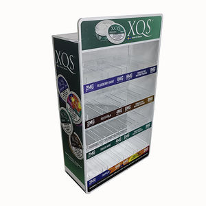 Tienda minorista ecológica de lujo moderna personalizada de fábrica, contador Popular Nicotin CDU Bundle 12mg Pouch Tower Snus Acrylic Display - Product Image 1