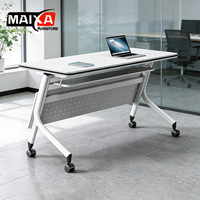 Nouvelle table de formation pliable au design minimaliste pour bureau, salle de classe et salles de réunion - Ensemble de bureau et de chaise modulaires multifonctions