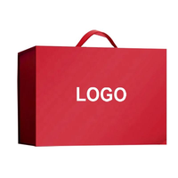 Cajas de Regalo Magnéticas de Cartón Reciclable de Lujo con Asa de Cuerda, Laminación Mate para Empaque, Logotipo Personalizado, Caja de Regalo Plegable