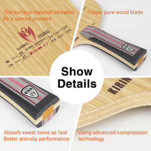 LOKI K7 Profesional, Pala de Tenis de Mesa de Madera Pura de 7 Capas, <span class=keywords><strong>Limba</strong></span> y Ayous, Raqueta Ofensiva de Ping Pong para OEM/ODM - Product Image 6