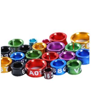 Kleurrijke Aluminium <span class=keywords><strong>Ring</strong></span> Gegraveerde Witte Papegaai Enkel Vogel <span class=keywords><strong>Ring</strong></span> Duiven Ringen - Product Image 5