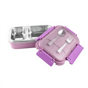 Fiambrera Tiffin de acero inoxidable, fiambrera de Metal pulido para acampar con cerradura, fiambrera única, fiambrera impresa - Product Image 1