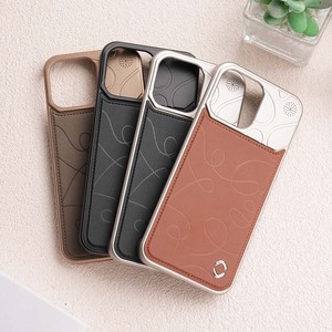 Étui diffuseur magnétique en cuir JOYPORODO V-A02 Artistic Line pour Samsung S25 Ultra et <span class=keywords><strong>iPhone</strong></span> 13 <span class=keywords><strong>14</strong></span> 15 16 17 <span class=keywords><strong>Pro</strong></span> Max, <span class=keywords><strong>coque</strong></span> métallique - Product Image 2