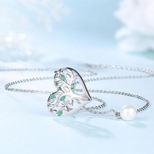 CDE China Dainty Jewelry Heart Crystal Fashion <strong>Necklaces</strong> <strong>Tree</strong> of Life for Women - Product Image 6