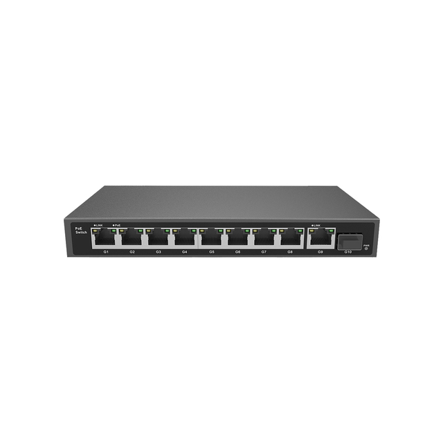 8 Ports Desktop, Wall-mounted POE Network Switch RJ45 802.3af for IP/SIP System, IPPA System, Sound System, Mall, Hotel, Etc.