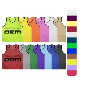 Groothandel Custom Nieuwe Voetbal Training Slabbetjes Mesh Vest Snel Droog Voetbal Warming-Up Sport Vest Voetbal Bibs