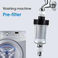 Yenvqee Ioniseur de Robinet, Tuyau d'Alimentation en Eau, Filtre Pré-Installation pour Robinet, Accessoires pour Machine à Laver, Filtration 1m, Installation Facile DIY