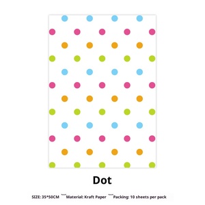 Papel de colores para niños de 100 g, papel kraft grueso, material de embalaje para flores frescas, material artístico para flores de papel - Product Image 5