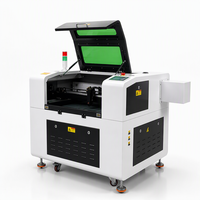 Machine de gravure laser CO2 6040 avec système de contrôle Ruida, puissance 50W, 60W, 80W, 100W en option, pour la fabrication de panneaux et la production artisanale