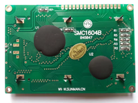 Module LCD 16x4 caractères STN rétroéclairage jaune-vert contrôleur HD44780 5V SMC1604A