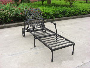 Outdoor ligstoel aluminium zon strand Sienna enkele chaise lounge - Product Image 4