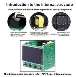 TK7-14RV LCD Çok Renkli Ekranlı Plastik PID Termostat K/E/PT100 Giriş Röleli Katı Hal Çıkışlı Endüstriyel Sıcaklık Kontrol Cihazı - Product Image 4