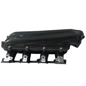 MATCHWAY New Design Dry Carbon Fiber Top Lid Lo-Ram Modular Intake Manifold New Condition for LS1/LS2/LS6 - Product Image 1